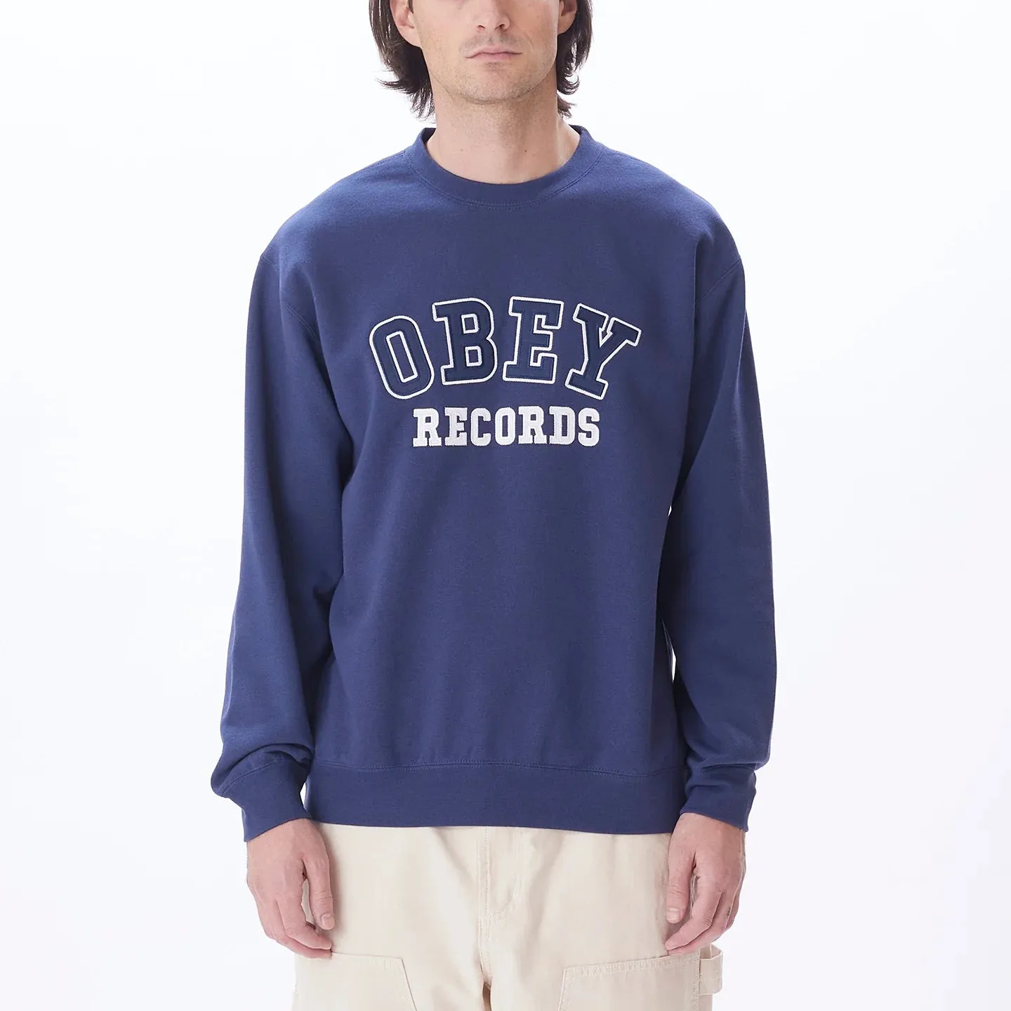 OBEY Records Crew Crewneck