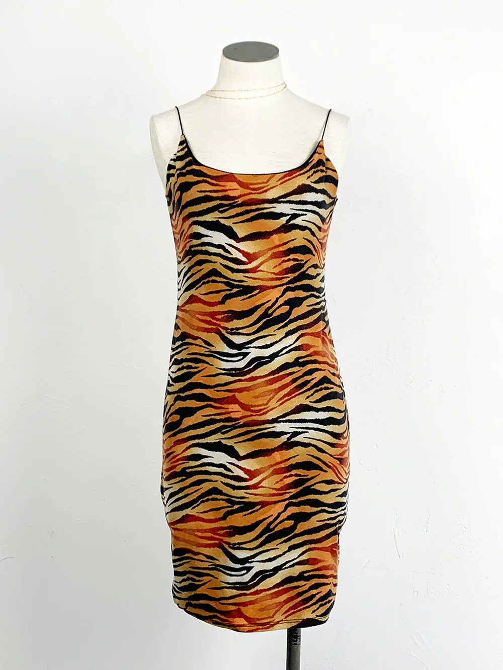 OneByOne Tiger Print Stretch Mini Dress