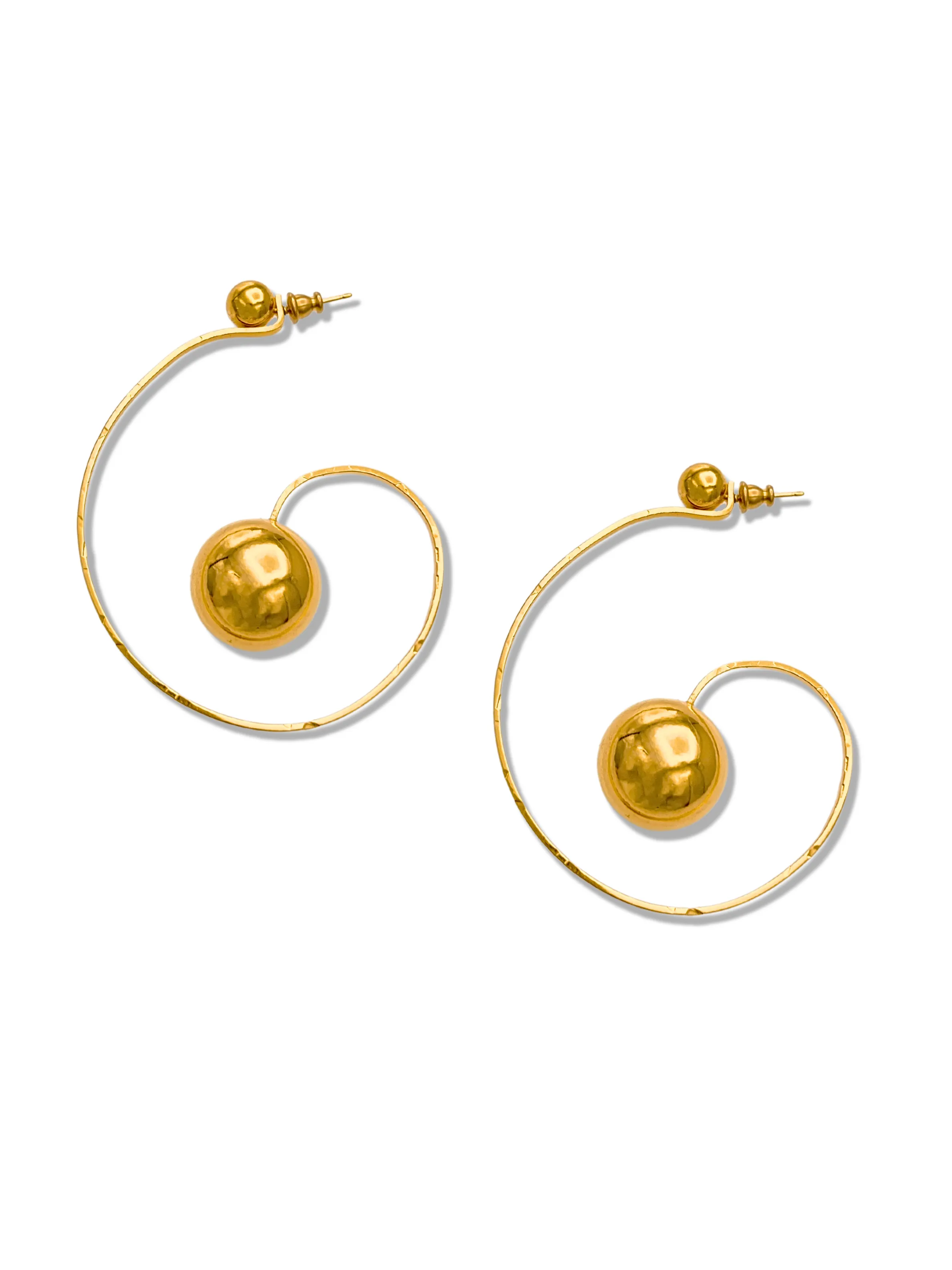 Orbita Swirl Hoop Earrings