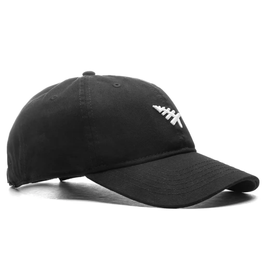 Overdye Wash Icon II Dad Hat - Black