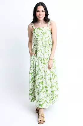 Palm Leaf Ibiza Maxi Dress