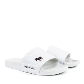 Paul Smith - Summit Zebra Logo Sliders in White