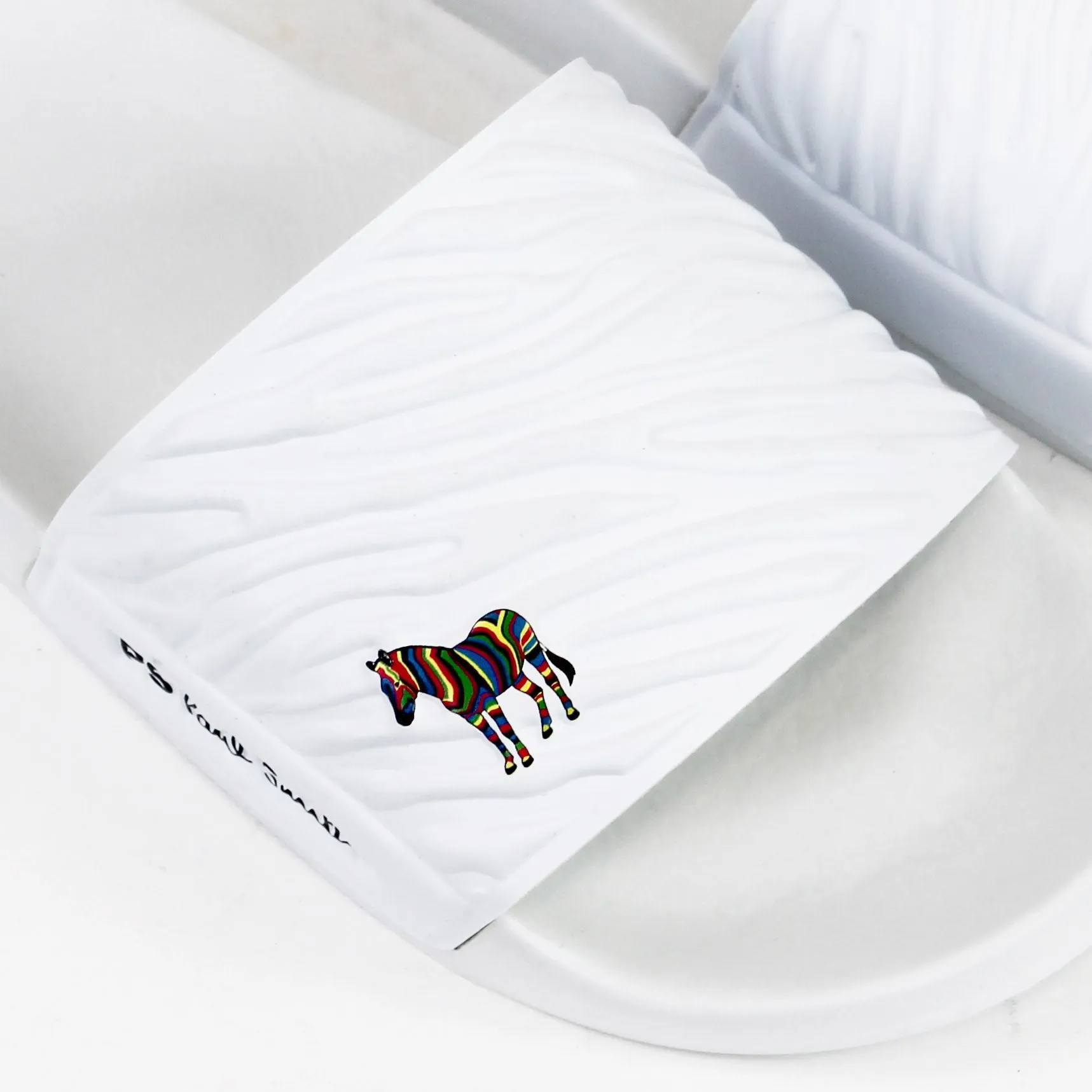 Paul Smith - Summit Zebra Logo Sliders in White