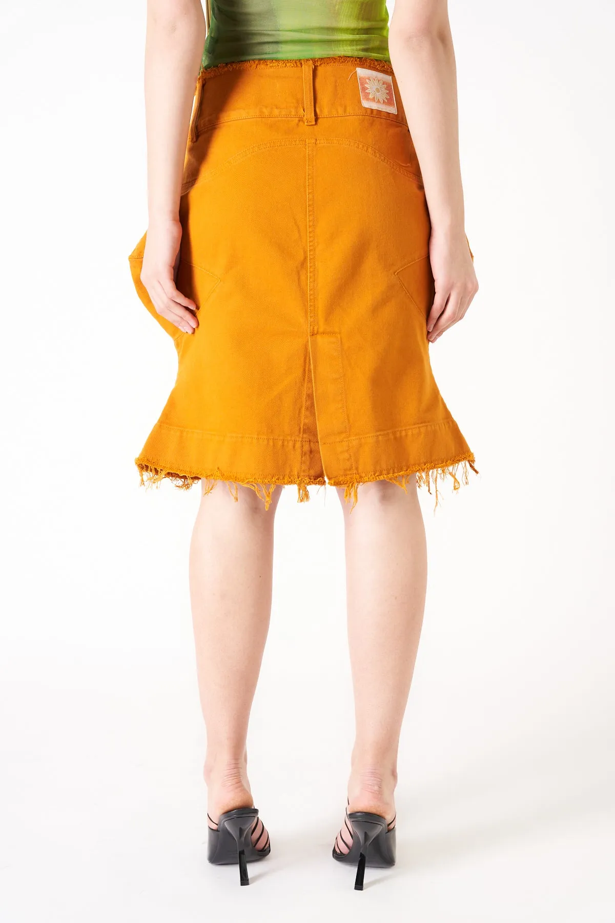 PAULA CANOVAS DEL VAS | SPIKY DENIM SKIRT