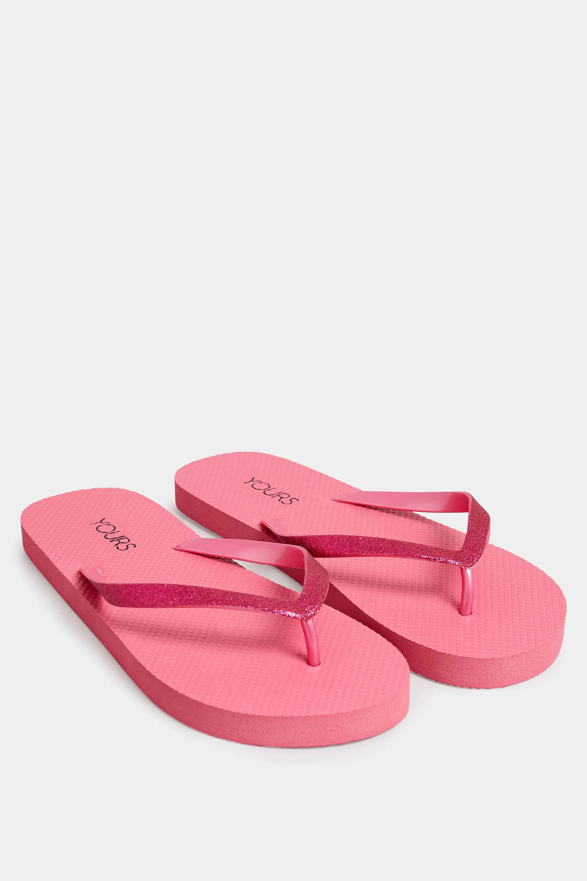 Pink Flip Flops In Extra Wide EEE Fit