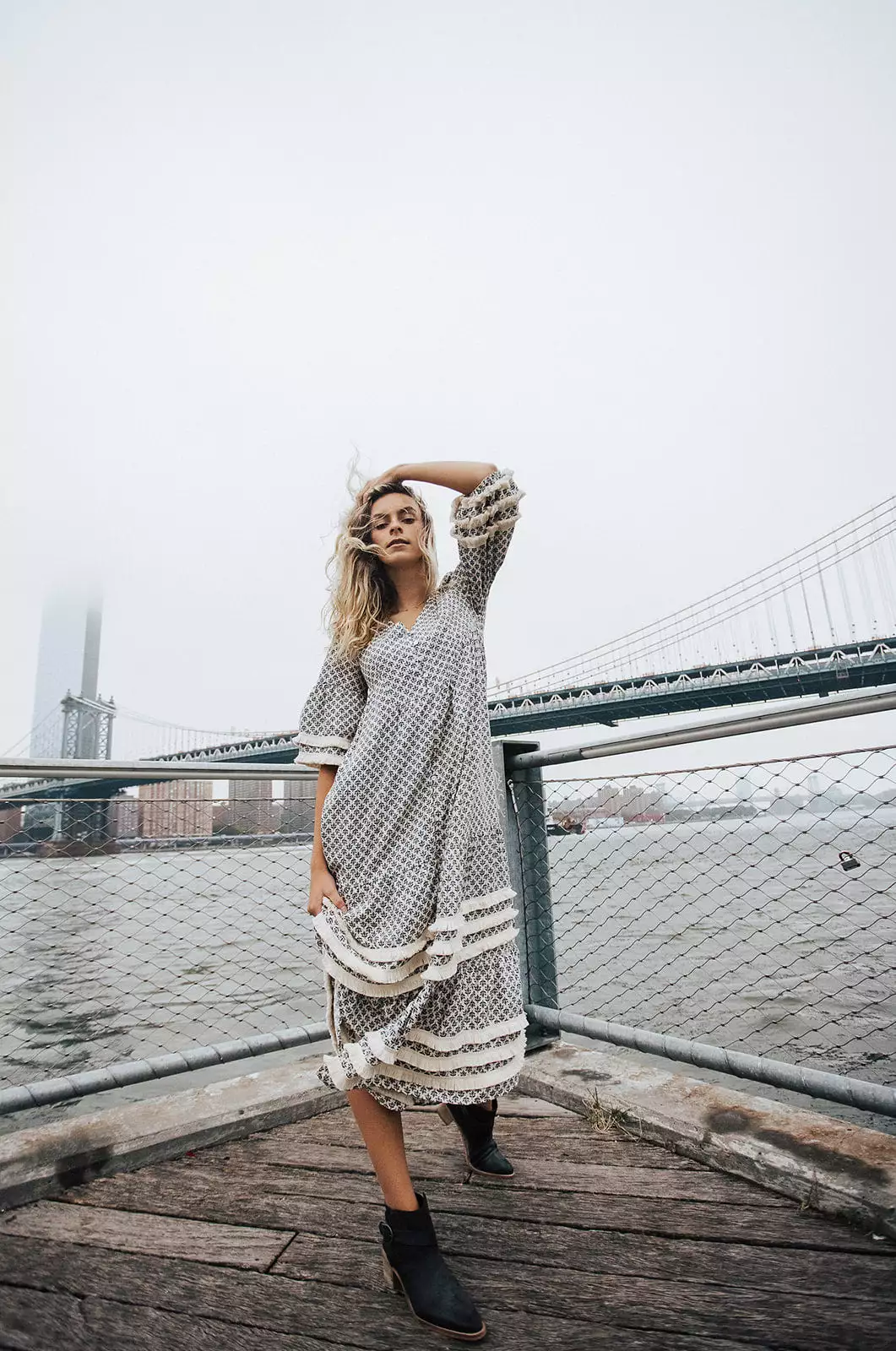 Piper & Scoot: The Soho Fringe Maxi Dress in Cream