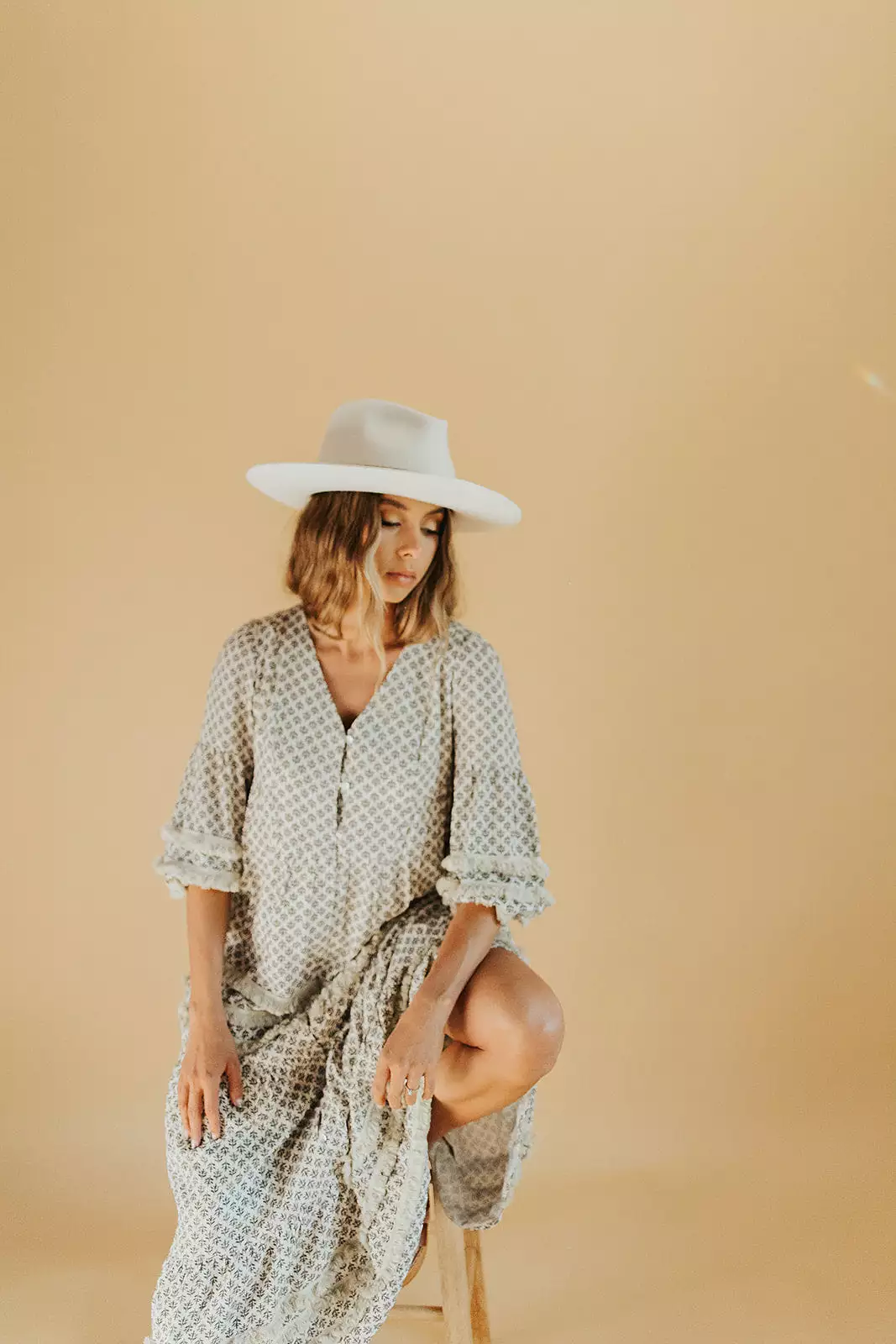 Piper & Scoot: The Soho Fringe Maxi Dress in Cream