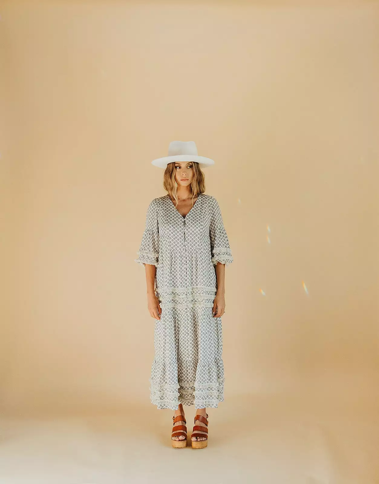 Piper & Scoot: The Soho Fringe Maxi Dress in Cream