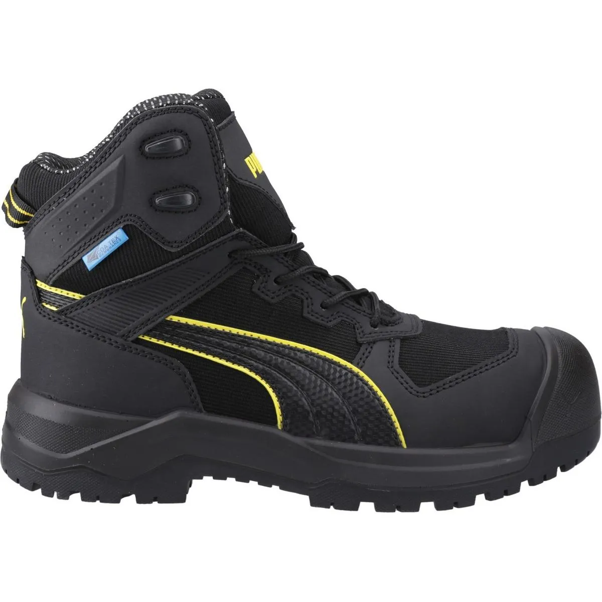 Puma Safety Rock Heavy Duty Waterproof Boot Blakc/Yellow