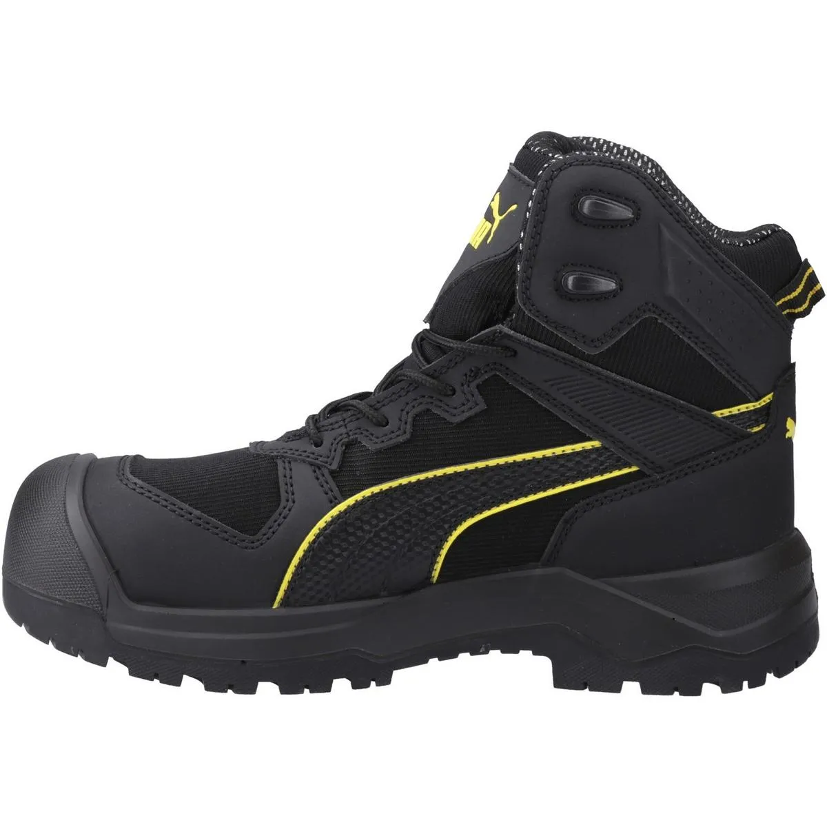 Puma Safety Rock Heavy Duty Waterproof Boot Blakc/Yellow