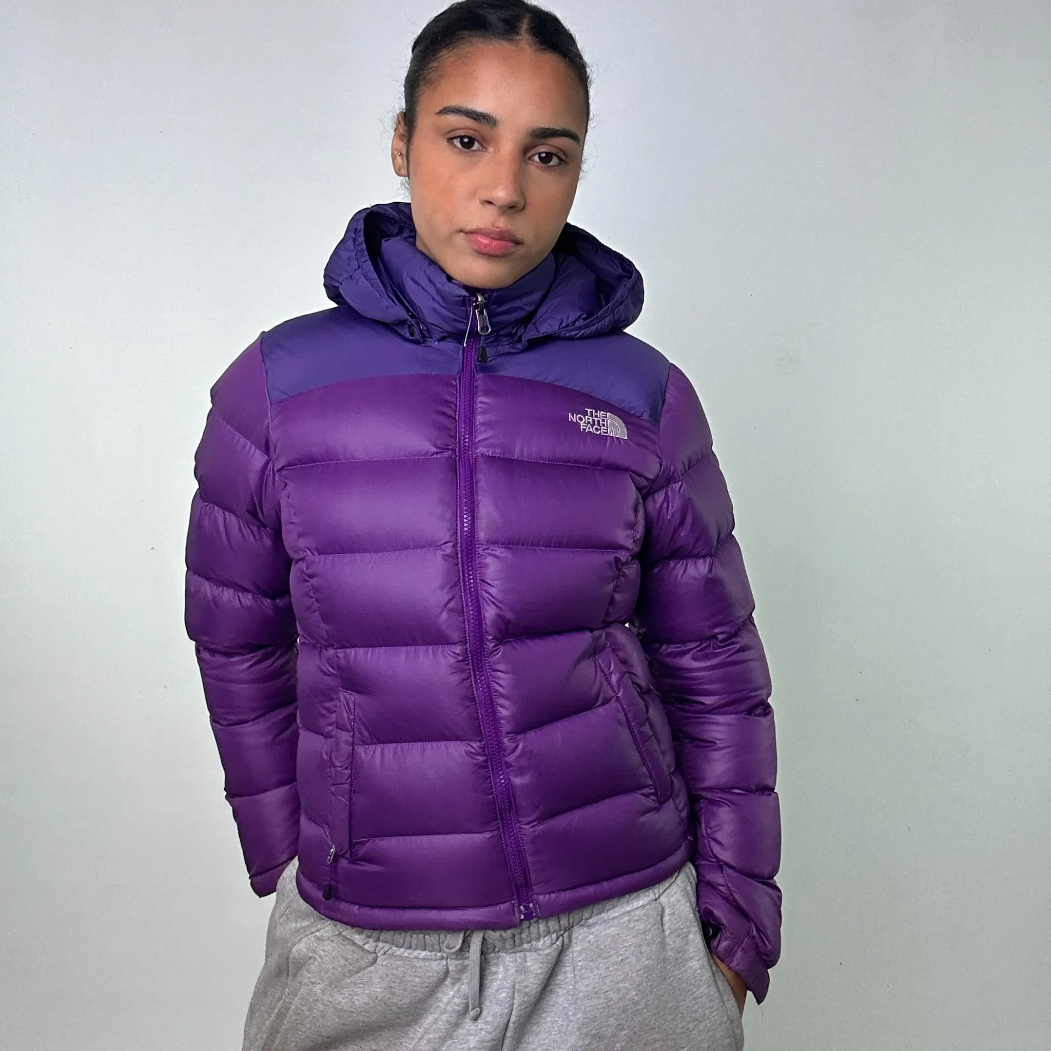 Purple y2ks The North Face 700 Series Puffer Jacket Coat (M)