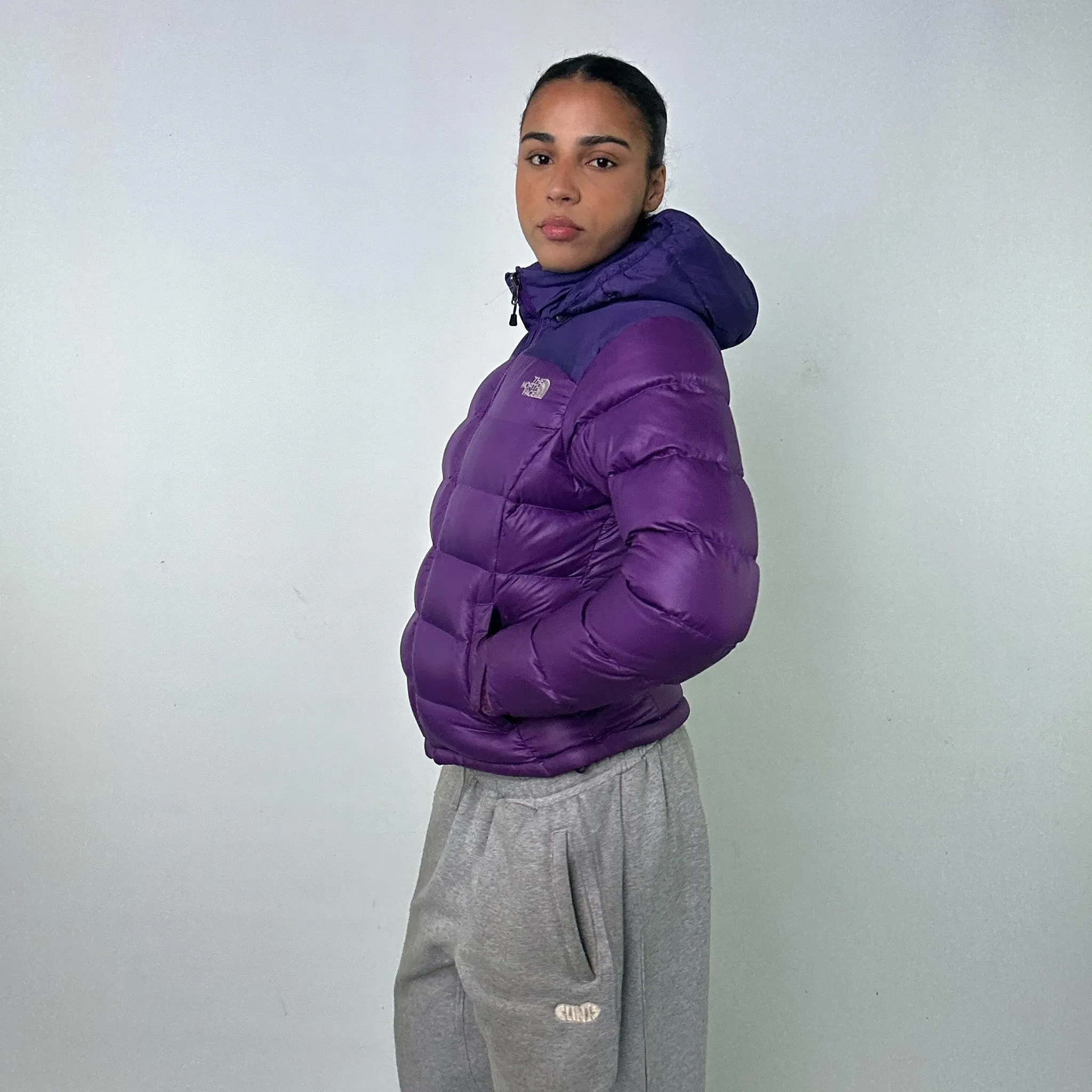 Purple y2ks The North Face 700 Series Puffer Jacket Coat (M)