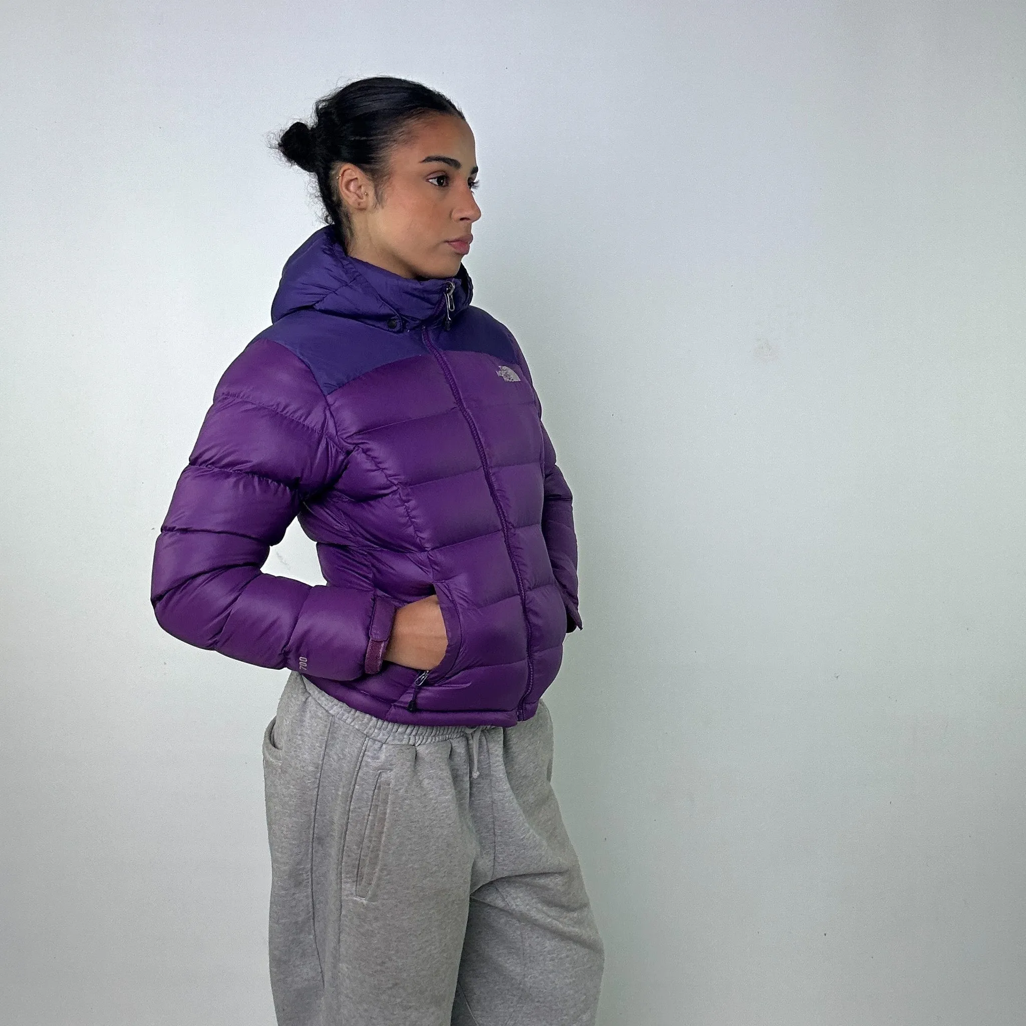 Purple y2ks The North Face 700 Series Puffer Jacket Coat (M)