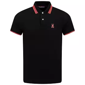 Queensbury Pique Polo Black - SS24