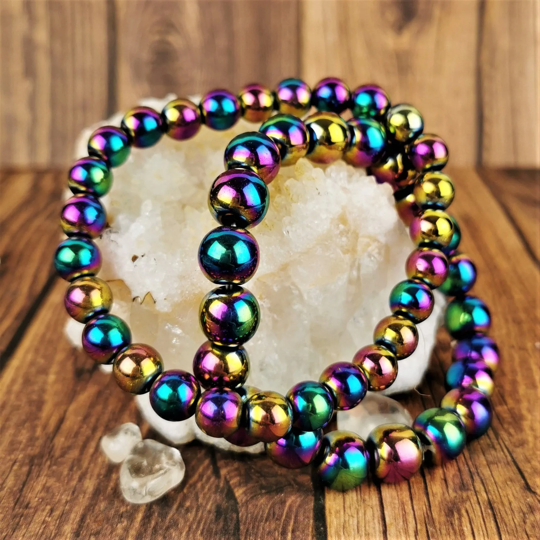 Rainbow Hematite Bracelets