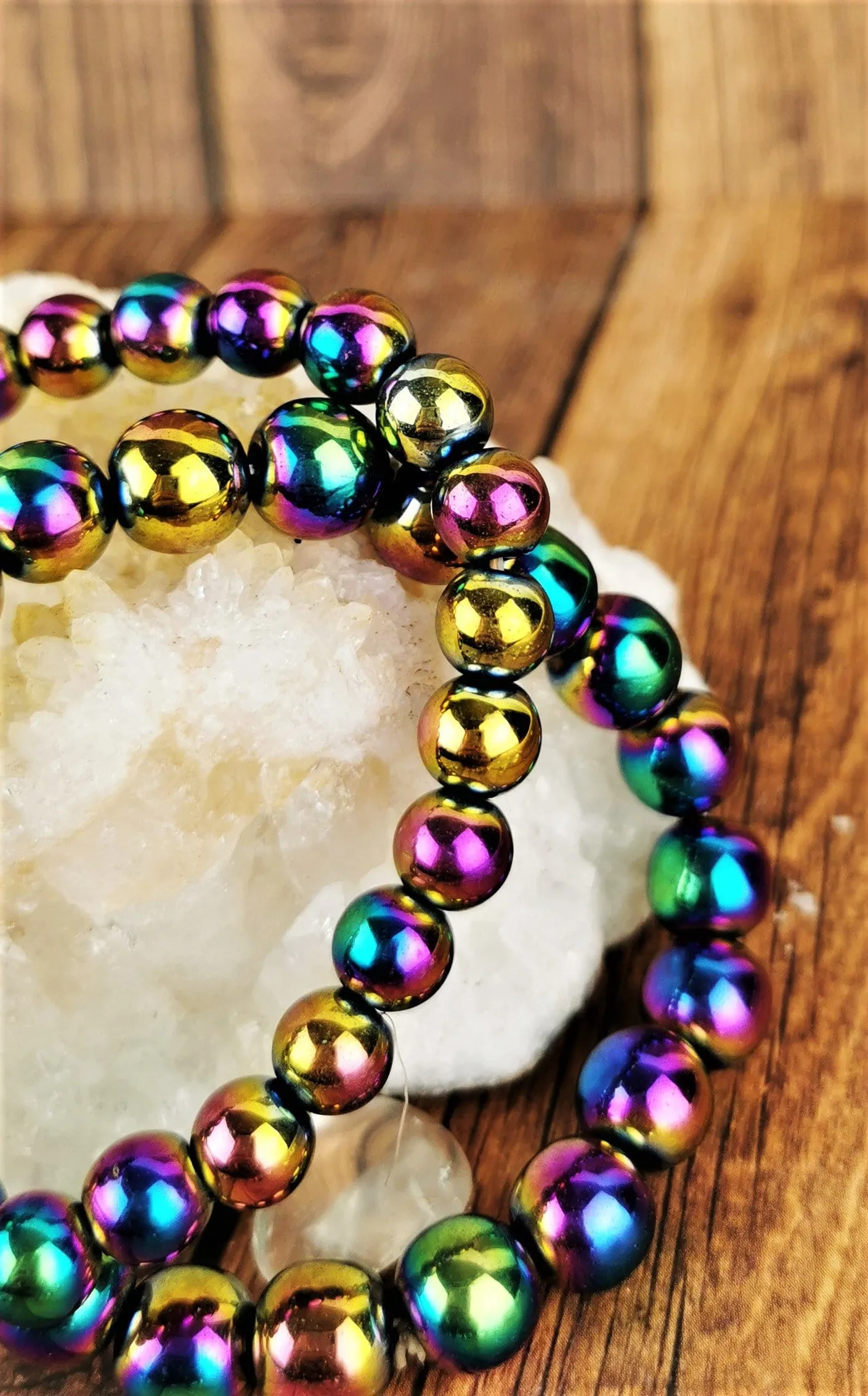 Rainbow Hematite Bracelets