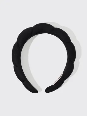 Recycled Puffy Headband - Black