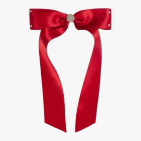 Red Bow Hair Clip (13cm)