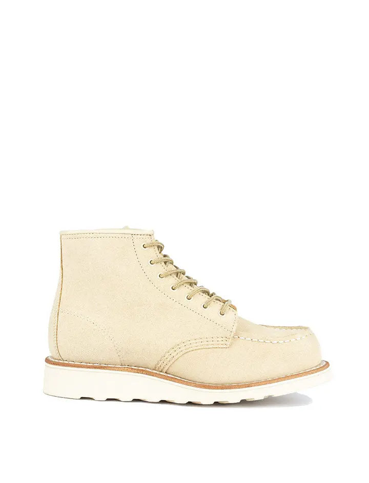 Red Wing Womens 6-Inch Moc Toe Boot Cream Abeline