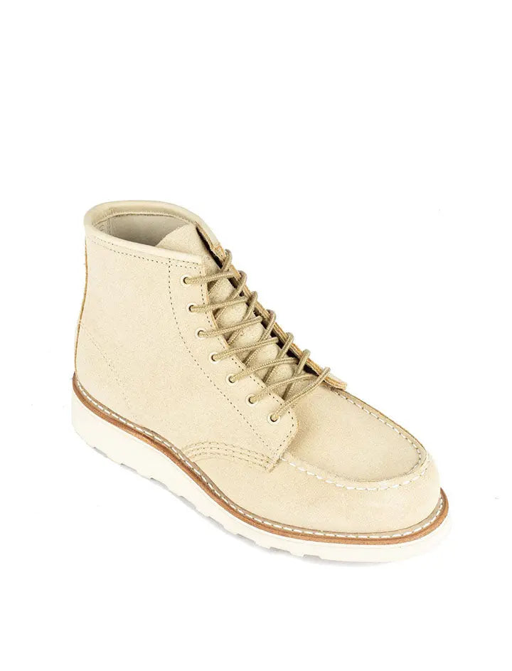 Red Wing Womens 6-Inch Moc Toe Boot Cream Abeline