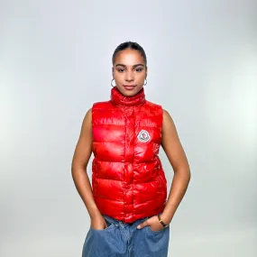 Red y2ks Moncler Grenoble Puffer Jacket Coat Gilet (M)