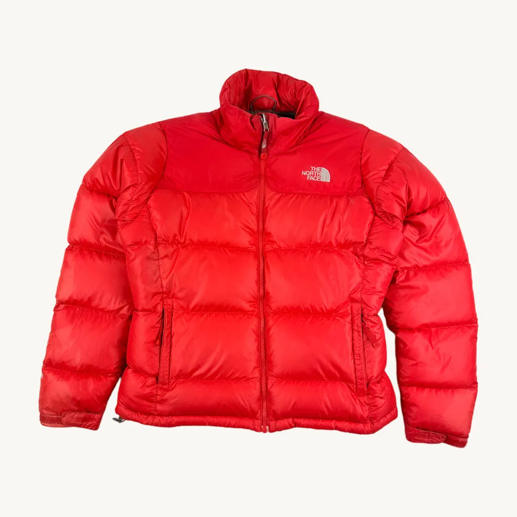 Red y2ks The North Face Puffer Jacket Coat (M)