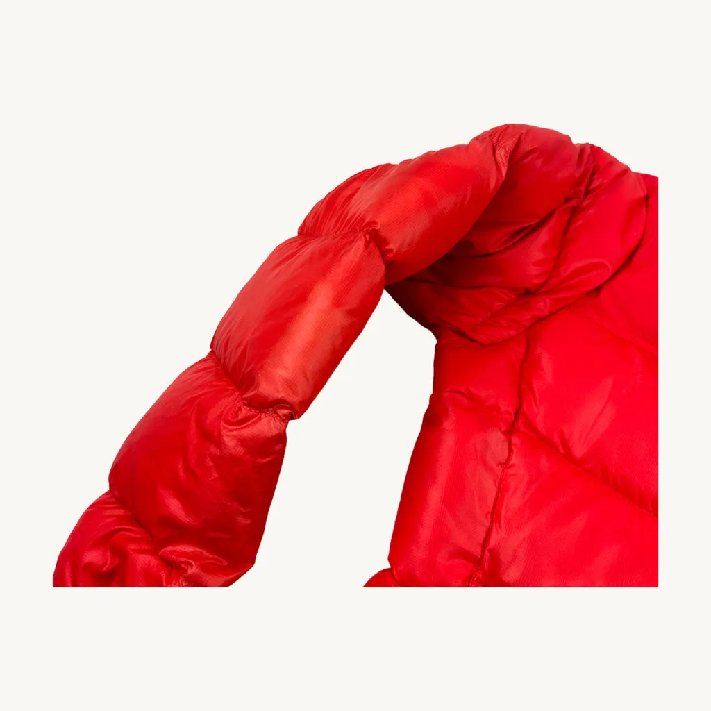 Red y2ks The North Face Puffer Jacket Coat (M)