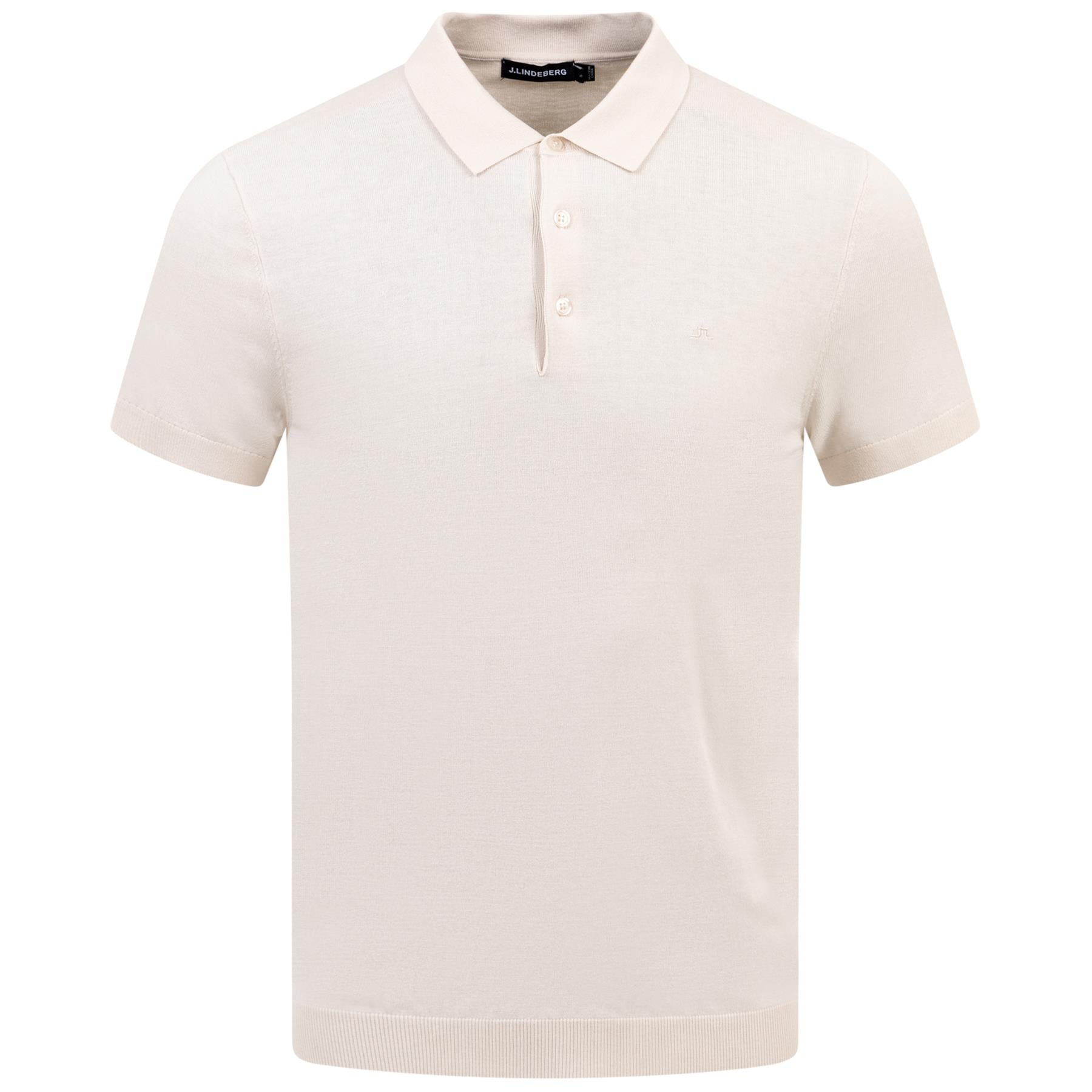 Ridge Rayon Silk Slim Fit Polo Moonbeam Grey - SS24