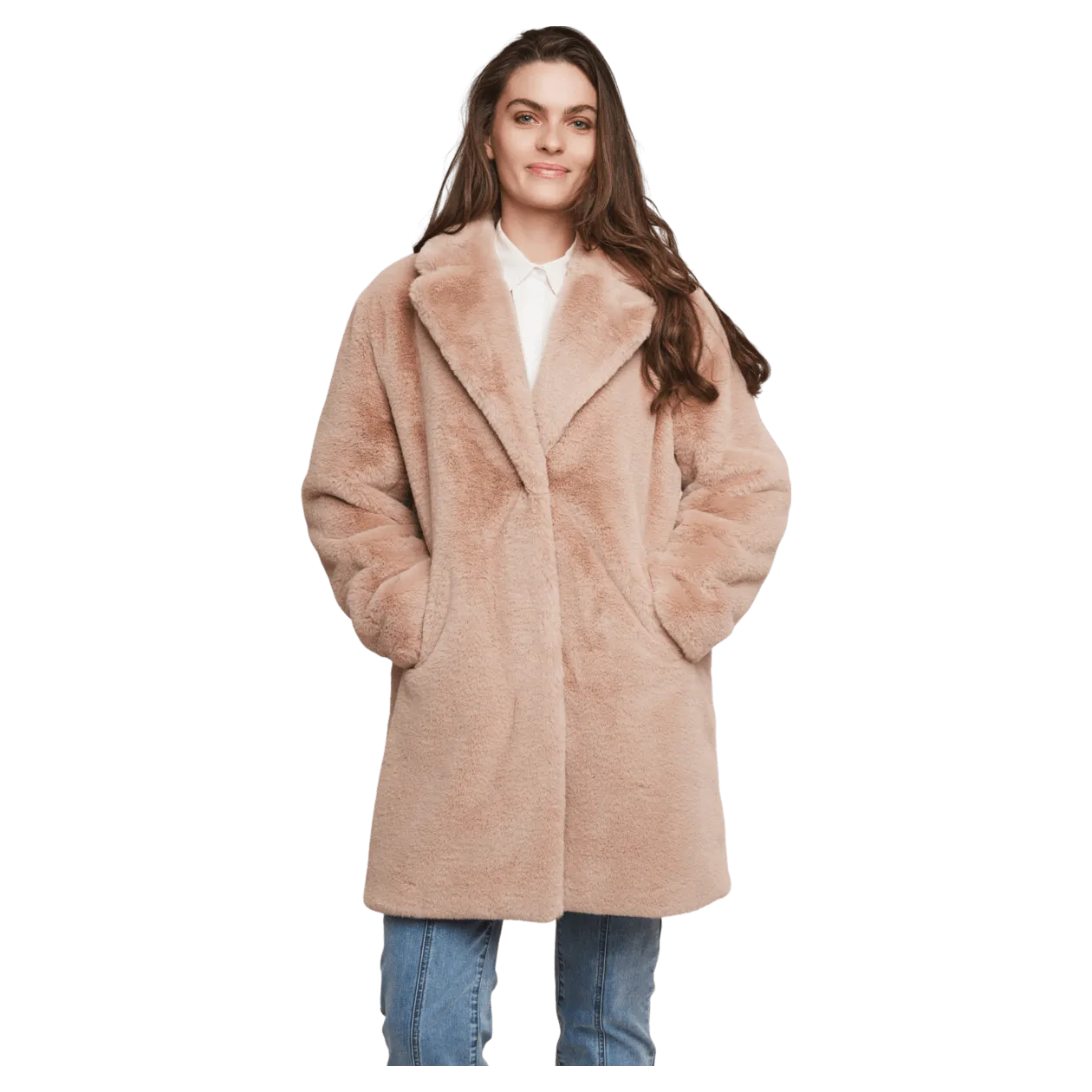 Rino & Pelle Geppe Midi Length Faux Fur Coat