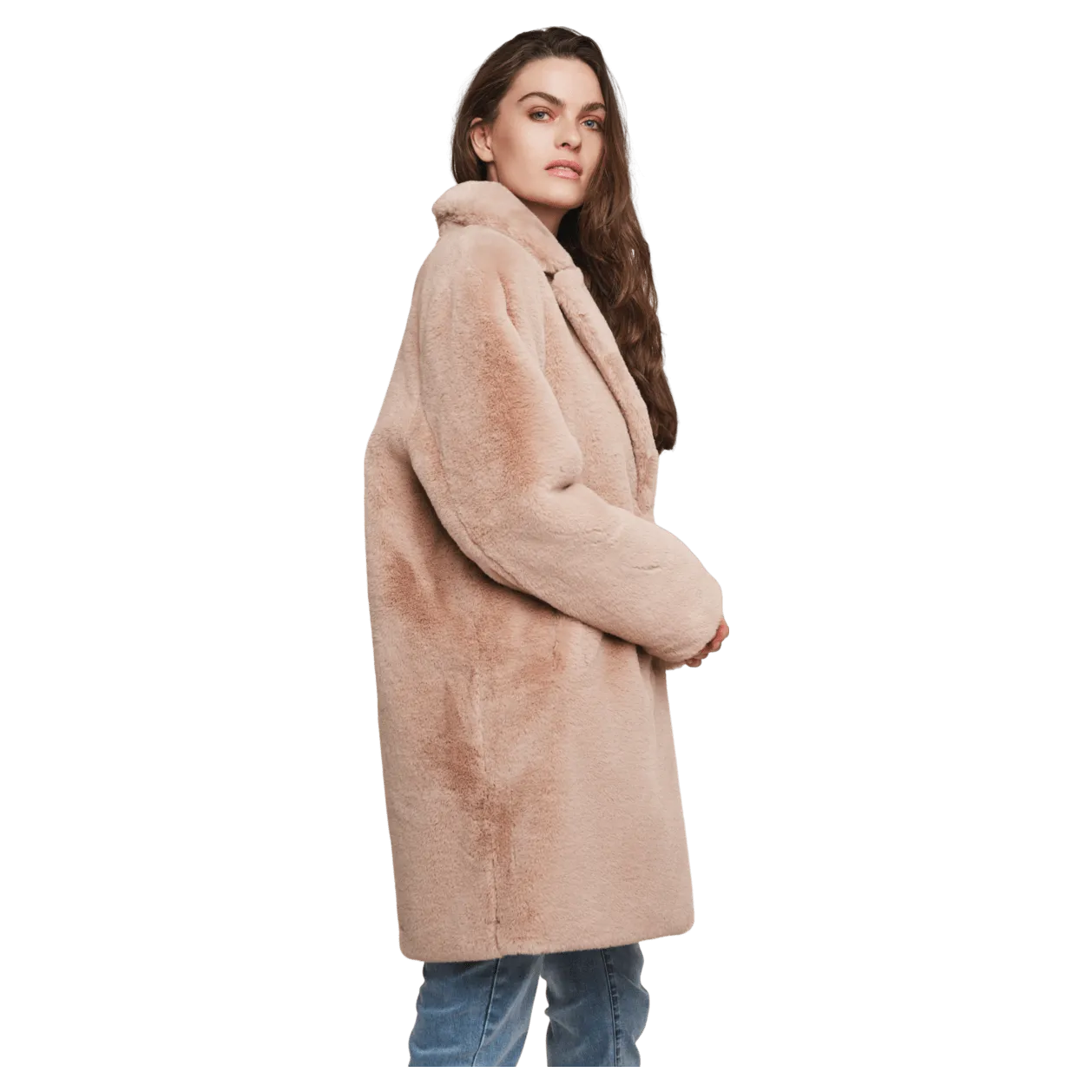 Rino & Pelle Geppe Midi Length Faux Fur Coat