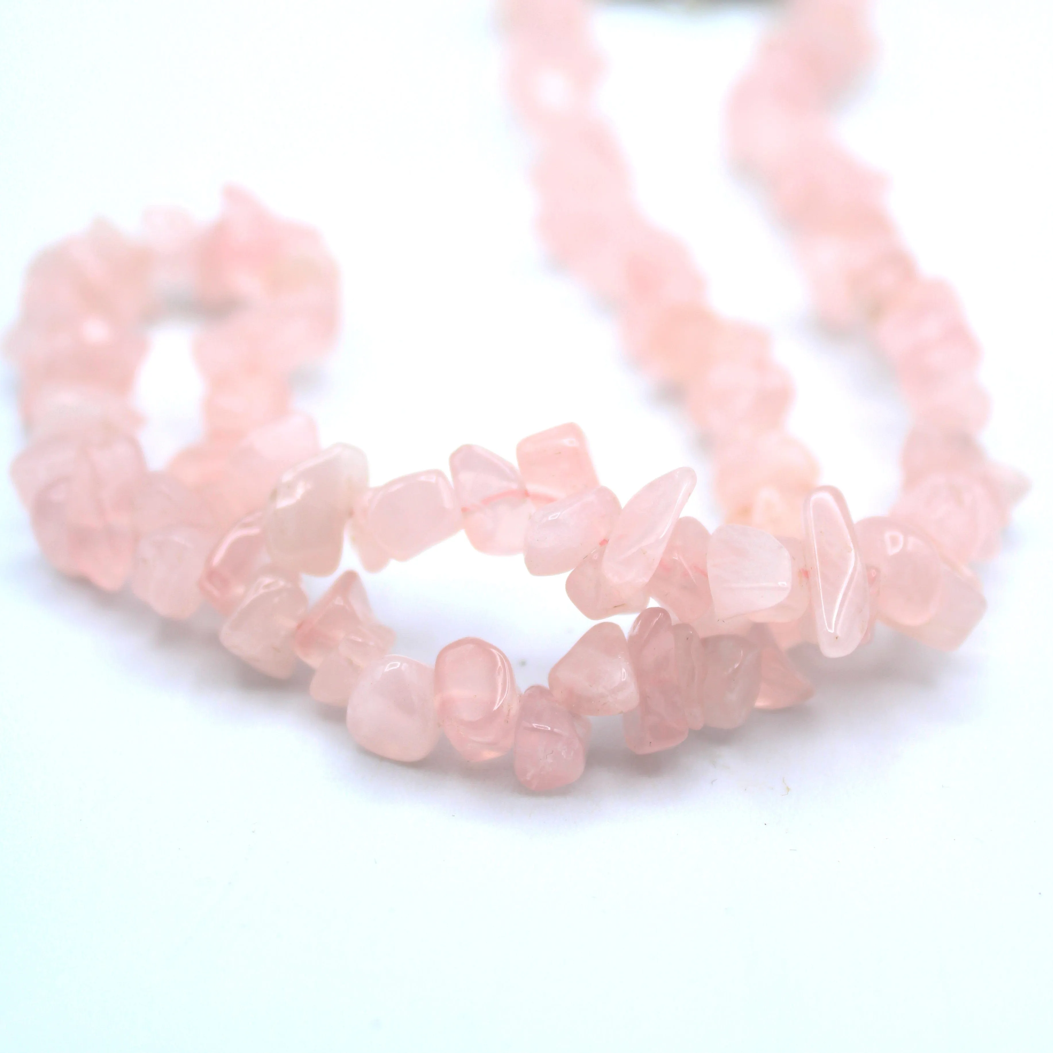 Rose Quartz Chip Necklaces