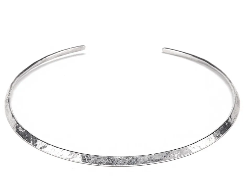 ROUND CHOKER HAMMRA SILFURHA