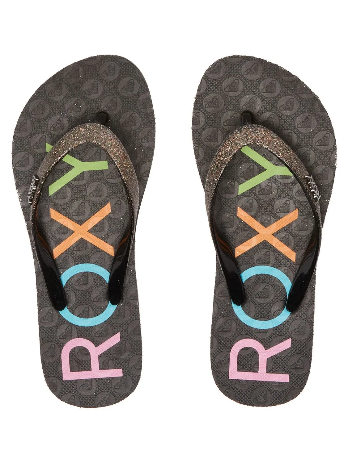 Roxy Girls Viva Glitter Flip Flops