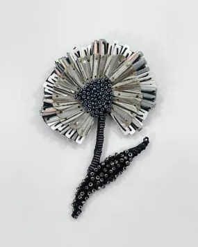 Ruffle Flower Brooch