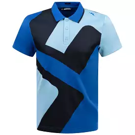 Santo Slim Fit Sharp Jacquard Polo Nautical Blue - SS24