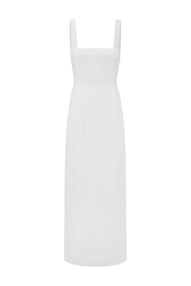 SKYLA COLUMN DRESS - IVORY