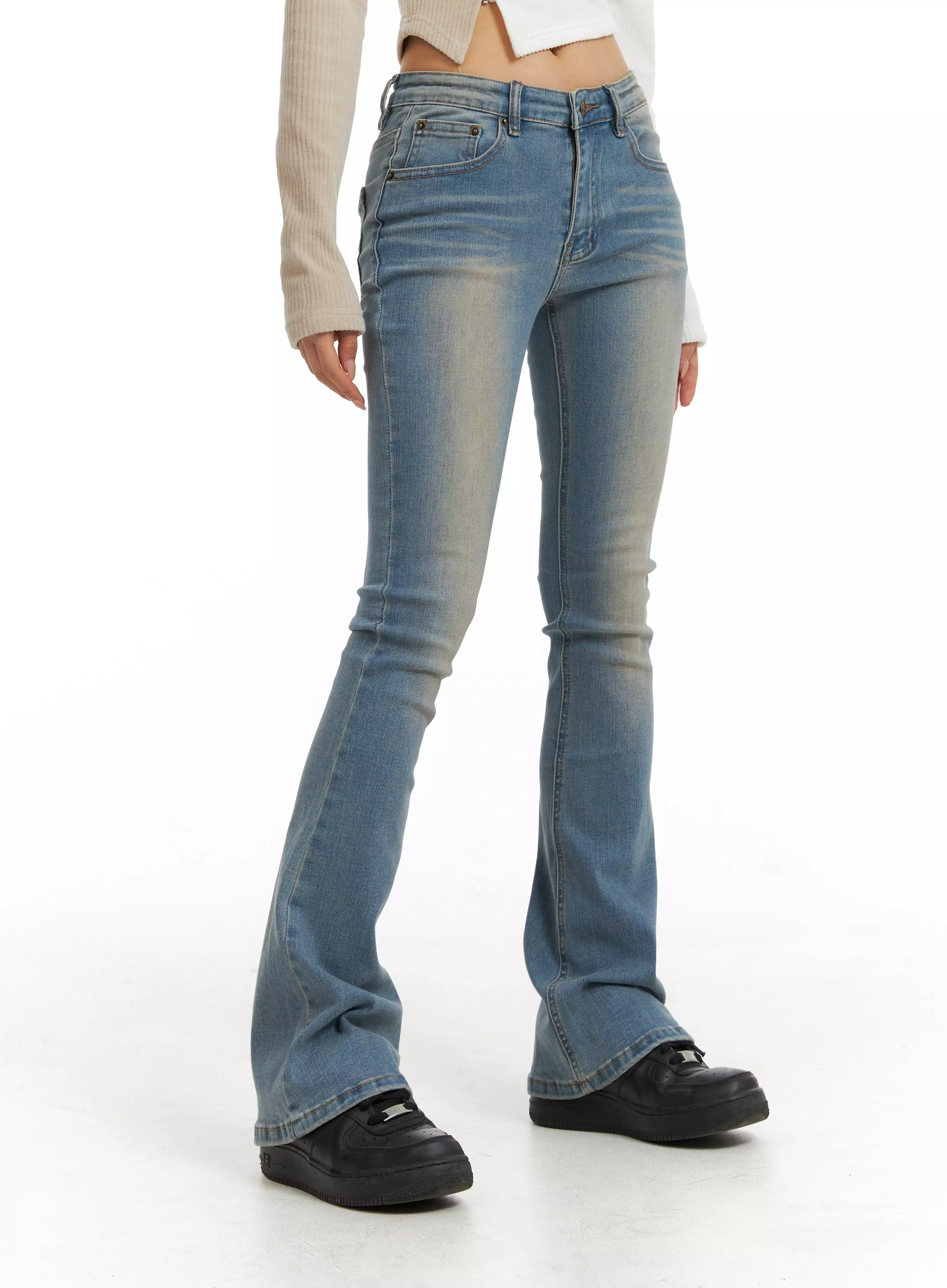 Slim Fit Denim Bootcut Jeans CJ410