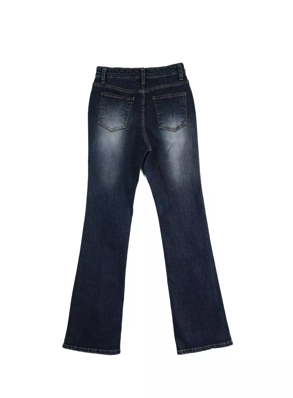 Slim Washed Denim Bootcut Jeans IM405