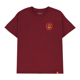 Spitfire Bighead Classic T-Shirt Maroon/Red/Yellow