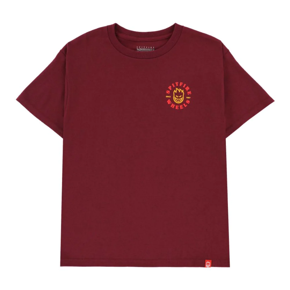 Spitfire Bighead Classic Youth T-Shirt Maroon