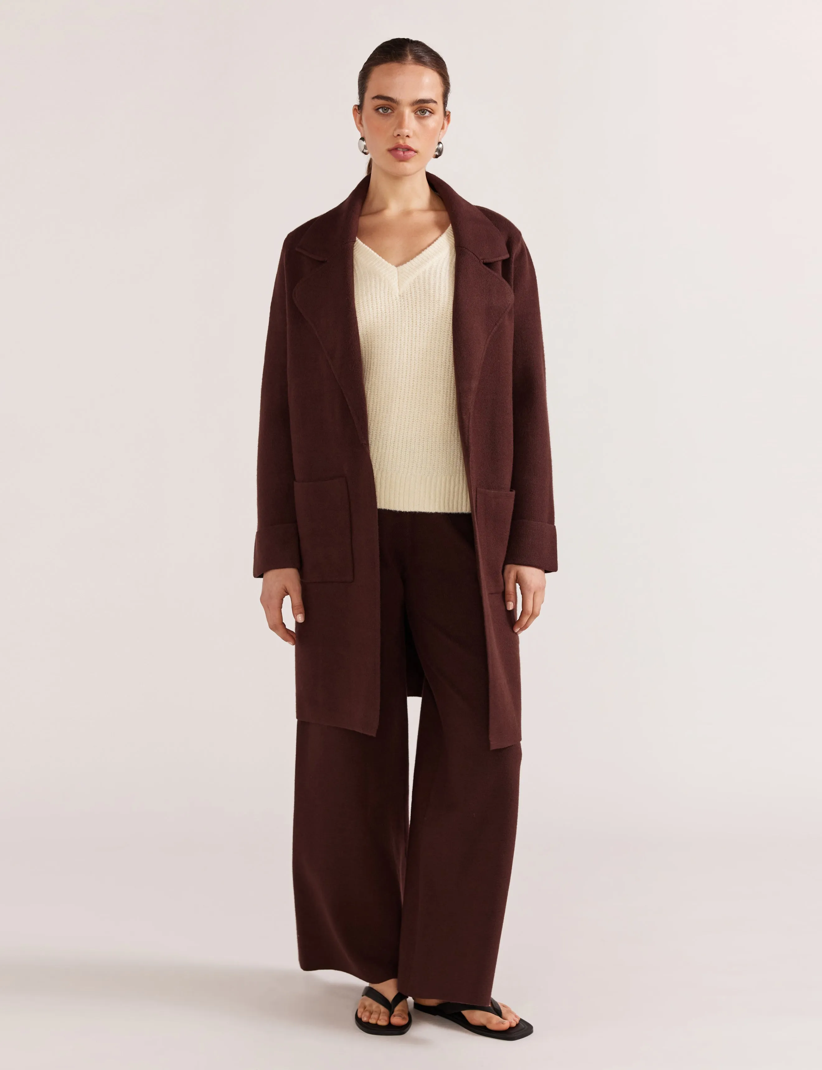 Staple the Label - Dover Knit Pant Chocolate