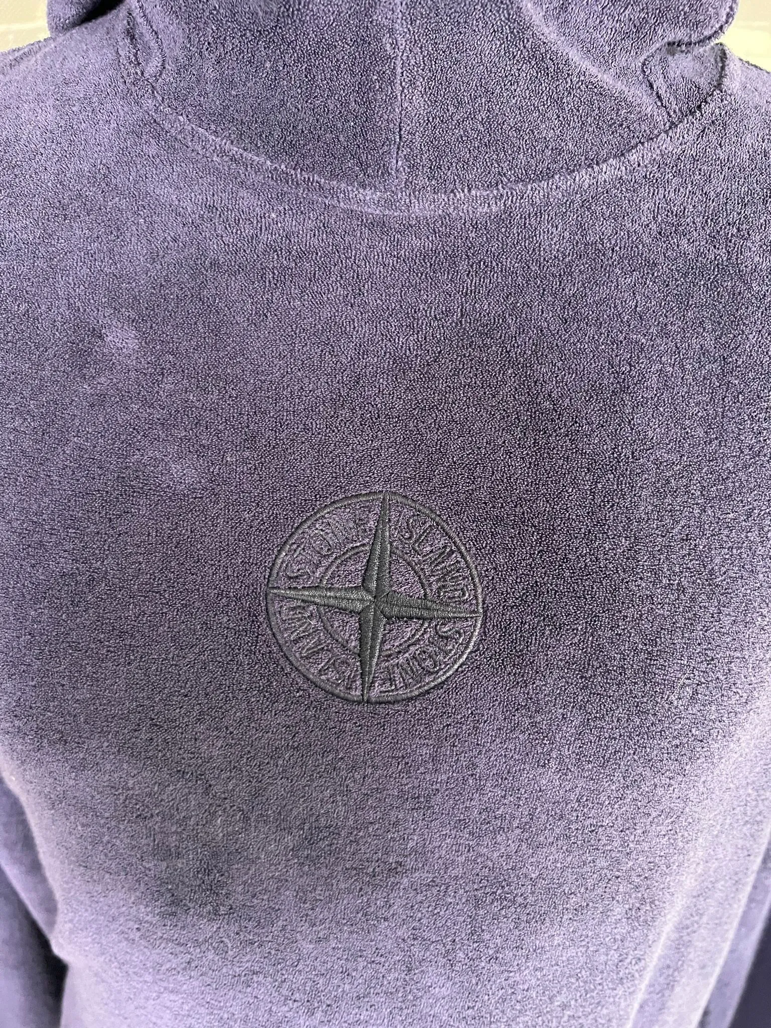 STONE ISLAND ORGANIC COTTON TERRY FLEECE SWEATSHIRT