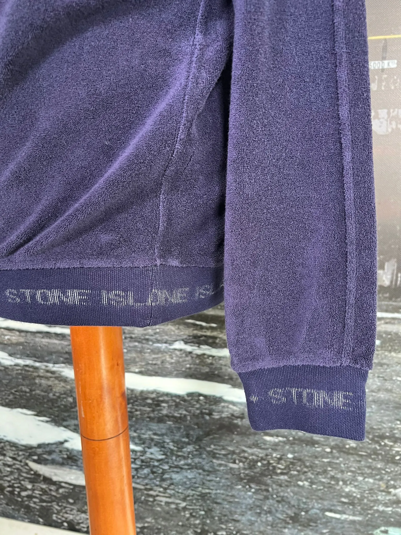 STONE ISLAND ORGANIC COTTON TERRY FLEECE SWEATSHIRT