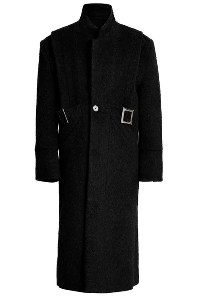 Structured Belted Wool Trench Coat