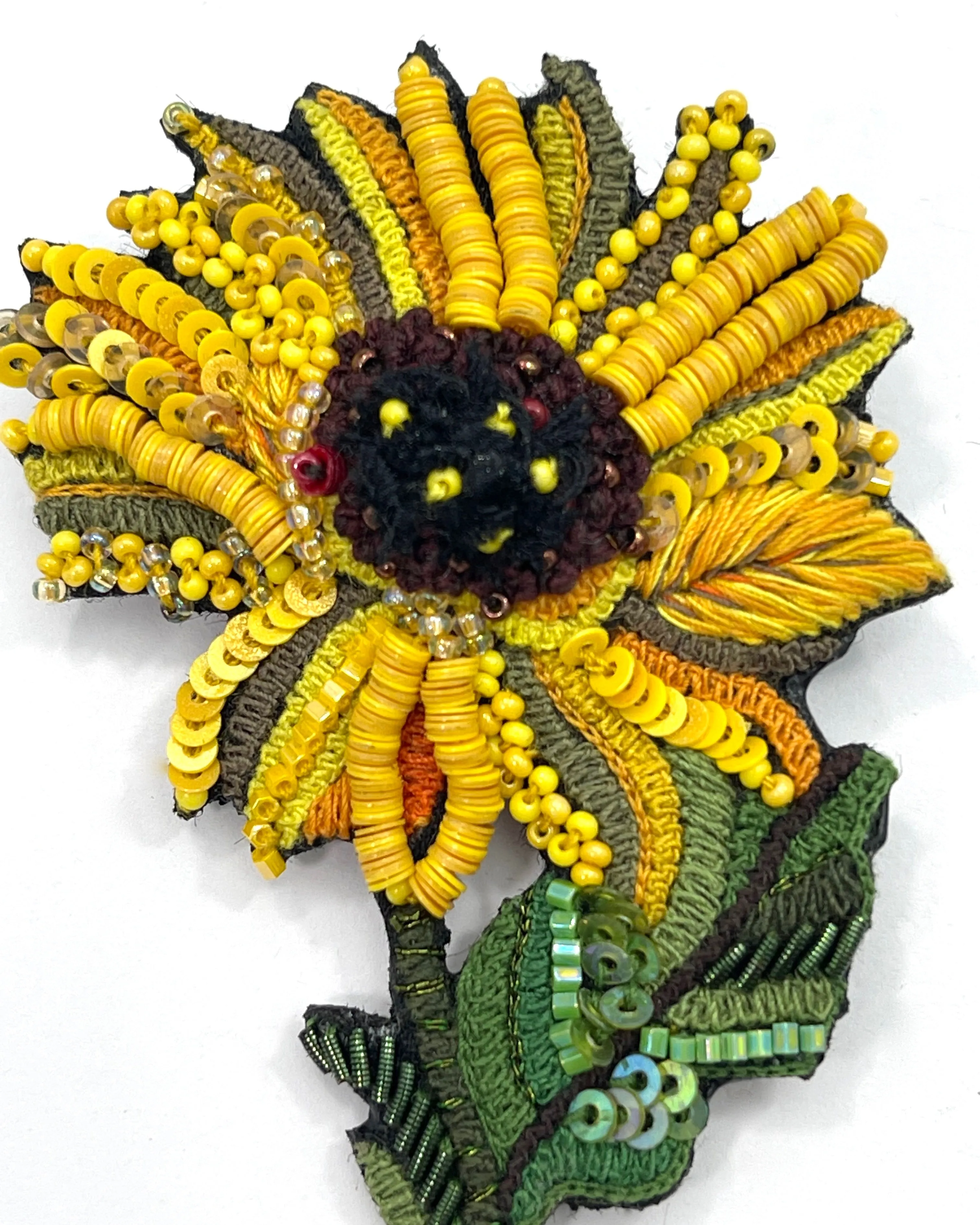 Sunny Sunflower Brooch