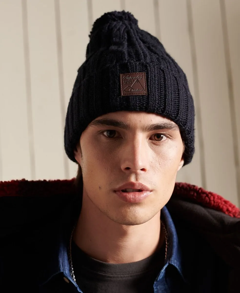 Superdry Trawler Cable Beanie Eclipse Navy