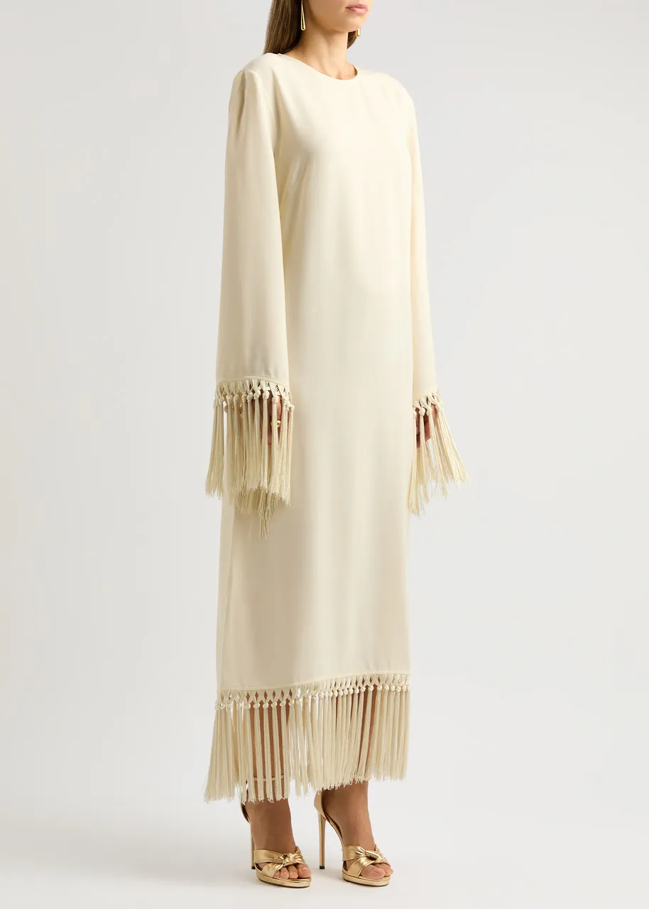 TALLER MARMO Claudia Venti fringed maxi dress -                         -                     -                