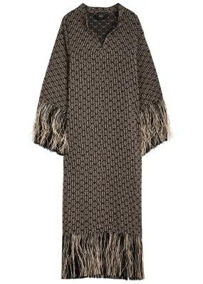 TALLER MARMO Tigris Rattan fringed woven maxi dress  -                         -                     -                