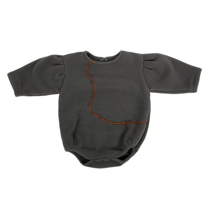 Tambere Baby Fleece Bodysuit Charcoal Grey