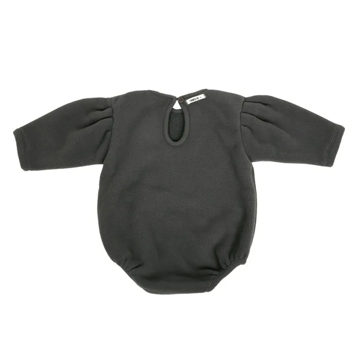 Tambere Baby Fleece Bodysuit Charcoal Grey